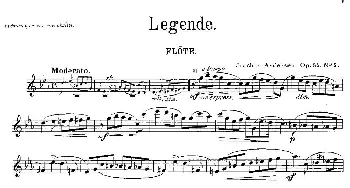 长笛曲谱 | Legende(Op.55 No.5)[丹麦]安德森