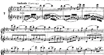 长笛曲谱 | 柯勒40首长笛提高练习曲OP.55(二重奏)NO.7  Kohler (柯勒）