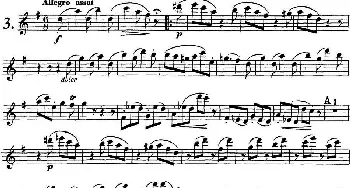 长笛曲谱 | 库劳长笛二重奏练习曲Op.10——Flute 1(No.3)Kuhlau (库劳)
