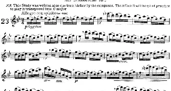 长笛曲谱 | 阿尔泰斯26首精选长笛练习曲(NO.23)Altes (阿尔泰斯）