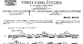 长笛曲谱 | Moyse - 25 Studies after Czerny flute  [2](25首改编自车尔尼作品的练习曲)Moyse
