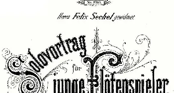 长笛曲谱 | Solovortrag fur junge Flotenspieler.Op.47(长笛+钢琴伴奏）