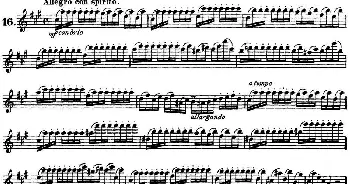 长笛曲谱 | 柯勒30首高级长笛练习曲作品75号(NO.16)Kohler (柯勒)