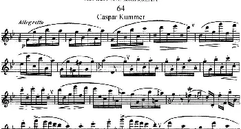 长笛曲谱 | 斯勒新老风格长笛练习重奏曲(第一部分)NO.64  Siegfried Thiele S. (斯勒)