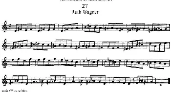 长笛曲谱 | 斯勒新老风格长笛练习重奏曲(第一部分)NO.27-NO.31  Siegfried Thiele S. (斯勒)