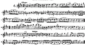 长笛曲谱 | 德维埃纳六个长笛二重奏小段Op.82——Flute 2(NO.6)Devienne (德维埃纳）