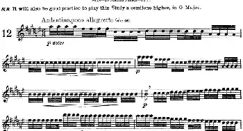 长笛曲谱 | 阿尔泰斯26首精选长笛练习曲(NO.12)Altes (阿尔泰斯）