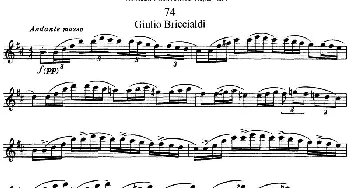 长笛曲谱 | 斯勒新老风格长笛练习重奏曲(第一部分)NO.74-NO.75  Siegfried Thiele S. (斯勒)