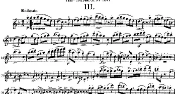 长笛曲谱 | 图露三首长笛简易重奏曲Op.104(Flute 1)NO.3  Tulou (图露）
