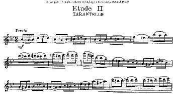 长笛曲谱 | 长笛演奏基础教程练习(Etude 2)E·Wagner (E·韦格）