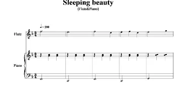 长笛曲谱 | Sleeping beauty(睡美人)长笛+钢琴