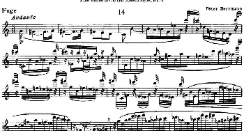 长笛曲谱 | 斯勒新老风格长笛练习重奏曲(第四部分)NO.14-NO.15  Siegfried Thiele S. (斯勒)