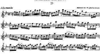 长笛曲谱 | 斯勒新老风格长笛练习重奏曲(第三部分)NO.20-NO.21  Siegfried Thiele S. (斯勒)