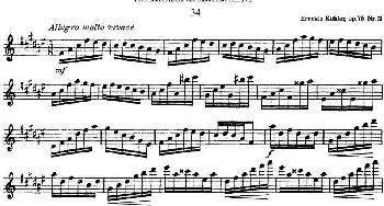 长笛曲谱 | 斯勒新老风格长笛练习重奏曲(第二部分)NO.34  Siegfried Thiele S. (斯勒)