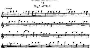 长笛曲谱 | 斯勒新老风格长笛练习重奏曲(第一部分)NO.53-NO.56  Siegfried Thiele S. (斯勒)