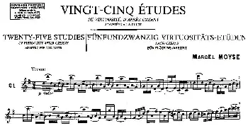 长笛曲谱 | Moyse - 25 Studies after Czerny flute 之21(25首改编自车尔尼作品的练习曲)Moyse