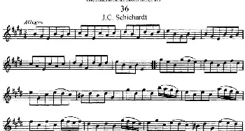 长笛曲谱 | 斯勒新老风格长笛练习重奏曲(第一部分)NO.36-NO.42  Siegfried Thiele S. (斯勒)