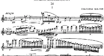 长笛曲谱 | 斯勒新老风格长笛练习重奏曲(第四部分)NO.24  Siegfried Thiele S. (斯勒)