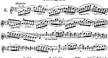 长笛曲谱 | 二十首练习曲作品132号之8  Garibold (加里波第）