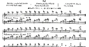 长笛曲谱 | 初级练习之12(Alphonse Ludec - Debutant Flutiste)莫伊斯Moyse