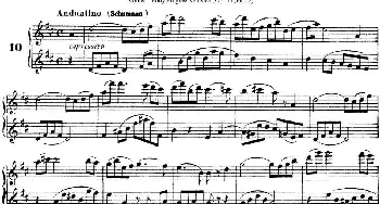 长笛曲谱 | 柯勒40首长笛提高练习曲OP.55(二重奏)NO.10  Kohler (柯勒）