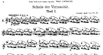 长笛曲谱 | Schule der Virtuosität. Op. 60(2)[丹麦]安德森