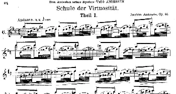长笛曲谱 | Schule der Virtuosität. Op. 60(6)[丹麦]安德森