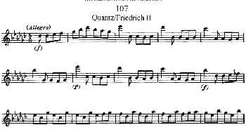 长笛曲谱 | 斯勒新老风格长笛练习重奏曲(第一部分)NO.107  Siegfried Thiele S. (斯勒)