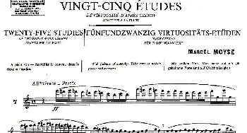 长笛曲谱 | Moyse - 25 Studies after Czerny flute  [7](25首改编自车尔尼作品的练习曲)Moyse