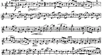 长笛曲谱 | 库劳长笛二重奏练习曲Op.10——Flute 2(No.3)Kuhlau (库劳)