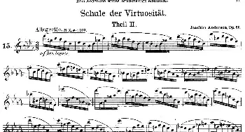 长笛曲谱 | Schule der Virtuosität. Op. 60(15)[丹麦]安德森