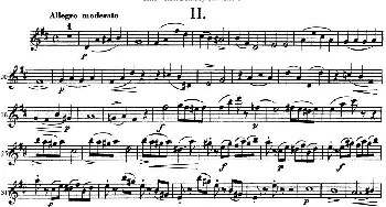 长笛曲谱 | 图露三首长笛简易重奏曲Op.104(Flute 2)NO.2  Tulou (图露）