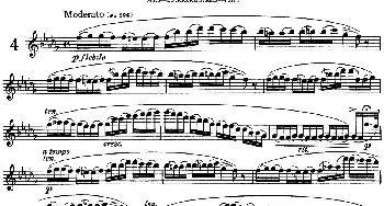 长笛曲谱 | 阿尔泰斯26首精选长笛练习曲(NO.4)Altes (阿尔泰斯）