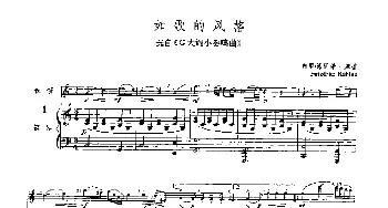 长笛曲谱 | 如歌的风格(选自《G大调小奏鸣曲》)长笛+钢琴  弗里德里希·库劳