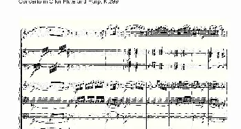 C调长笛与竖琴协奏曲, K.299(二）