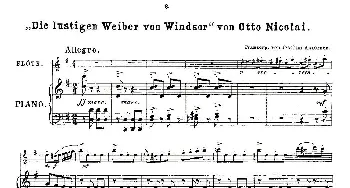 长笛曲谱 | Opern-Transcriptionen.Op.45-4(长笛+钢琴伴奏）