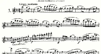 长笛曲谱 | Six Duets, Op.137 之三(二重奏 六首作品 137号)Furstenau 福斯特劳