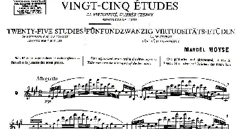 长笛曲谱 | Moyse - 25 Studies after Czerny flute  [9](25首改编自车尔尼作品的练习曲)Moyse