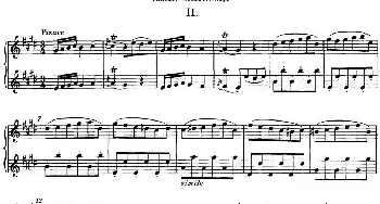 长笛曲谱 | 台莱曼E大调双长笛奏鸣曲 (No.2)Telemann (台莱曼）