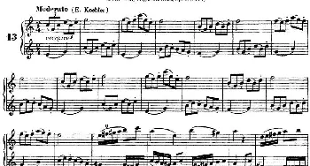 长笛曲谱 | 柯勒40首长笛提高练习曲OP.55(NO.13)Kohler (柯勒)
