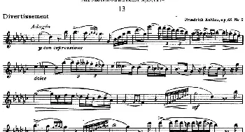 长笛曲谱 | 斯勒新老风格长笛练习重奏曲(第四部分)NO.13  Siegfried Thiele S. (斯勒)