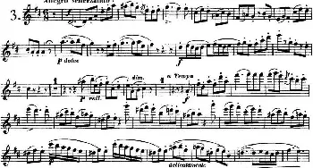 长笛曲谱 | 库劳长笛二重奏大练习曲Op.39——Flute 2(No.3)Kuhlau (库劳)