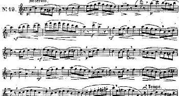 长笛曲谱 | 二十首练习曲作品131号(NO.19)Garibold (加里波第）