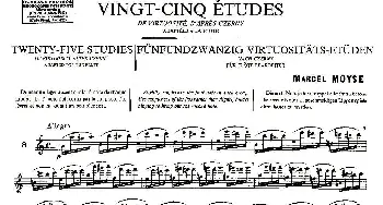 长笛曲谱 | Moyse - 25 Studies after Czerny flute  [8](25首改编自车尔尼作品的练习曲)Moyse