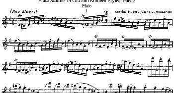 长笛曲谱 | 斯勒新老风格长笛练习重奏曲(第二部分)NO.1-NO.2  Siegfried Thiele S. (斯勒)