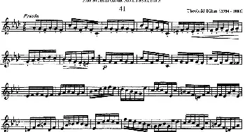 长笛曲谱 | 斯勒新老风格长笛练习重奏曲(第三部分)NO.41  Siegfried Thiele S. (斯勒)