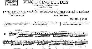 长笛曲谱 | Moyse - 25 Studies after Czerny flute  [12](25首改编自车尔尼作品的练习曲)Moyse
