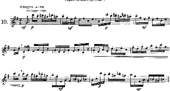 长笛曲谱 | 胡埃斯24首长笛练习曲Op.32(NO.19)胡埃斯