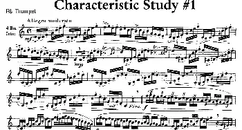 Characteristic Study #1 (小号)J. B. Arban