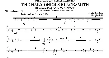 THE HARMONIOUS BLACKSMITH(第三长号分谱）